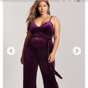 Plum Velvet Jumpsuit