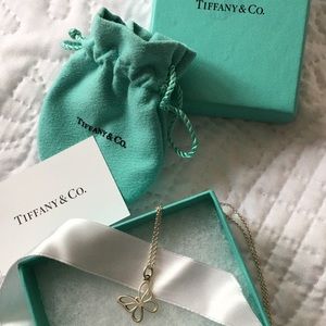 Tiffany Sterling Silver Butterfly pendant & chain
