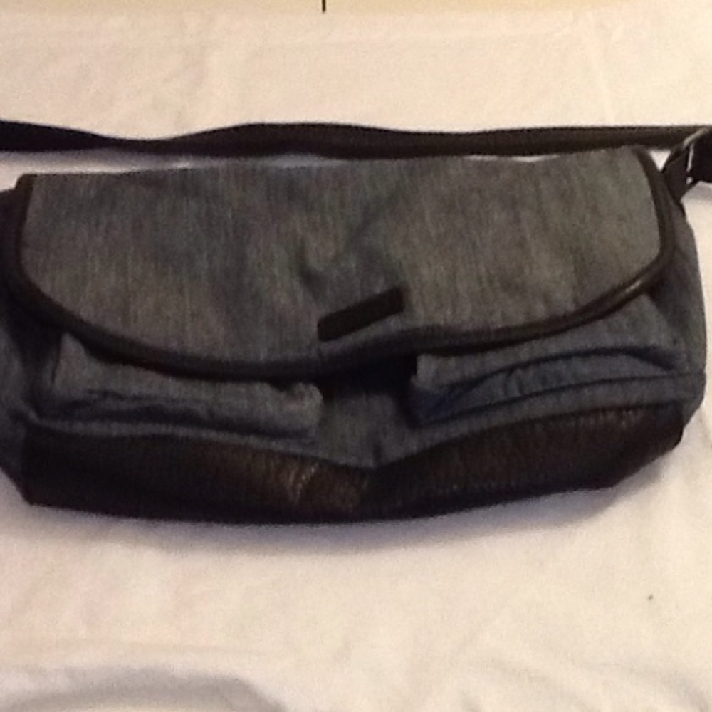 Large Volcom, Cross body bag, Denim & Black