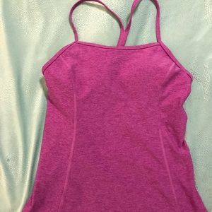 Under Armour built in bra cross back tank