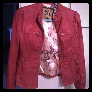 Faux leather jacket