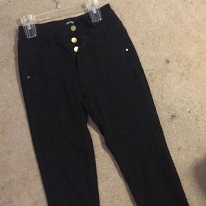 black high waisted jeans