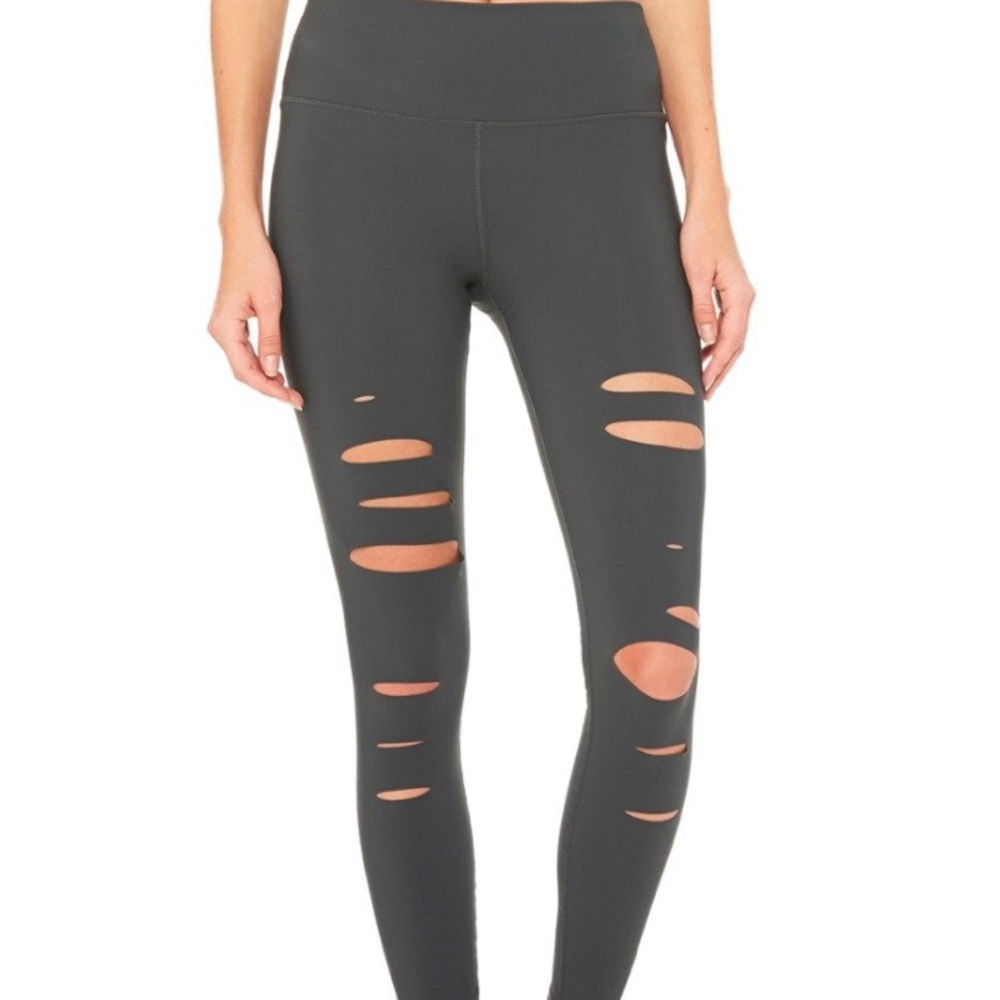 ALO YOGA High-Waist Ripped Warrior Legging
