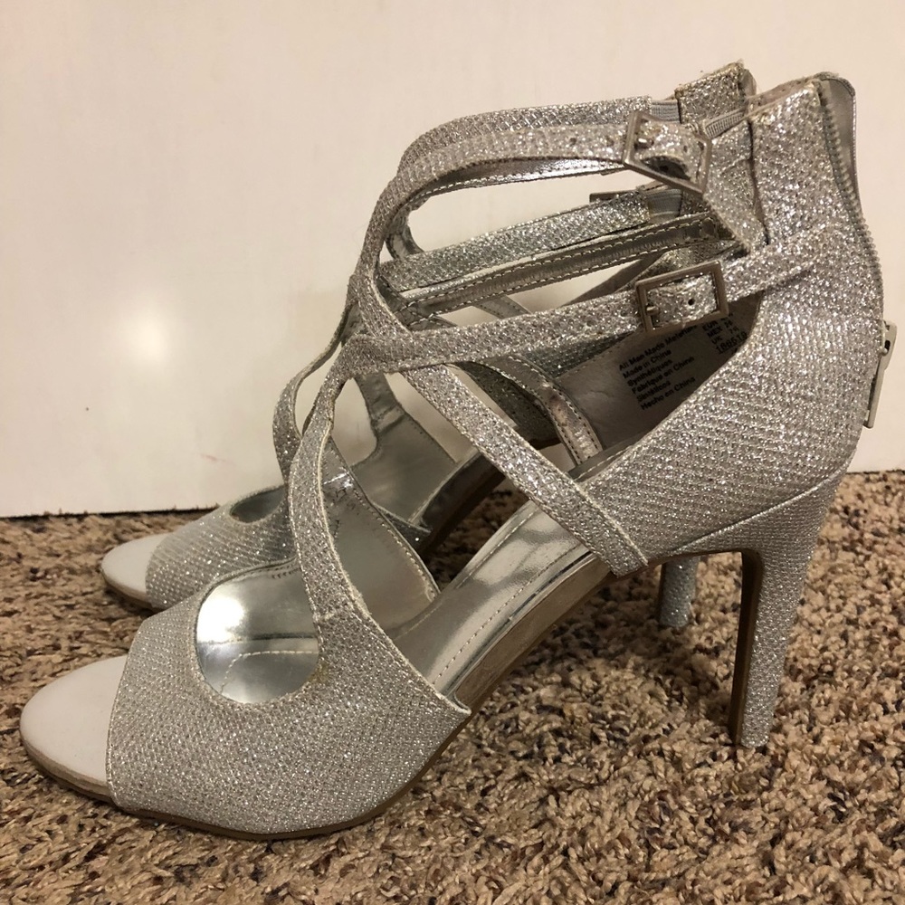 silver heels