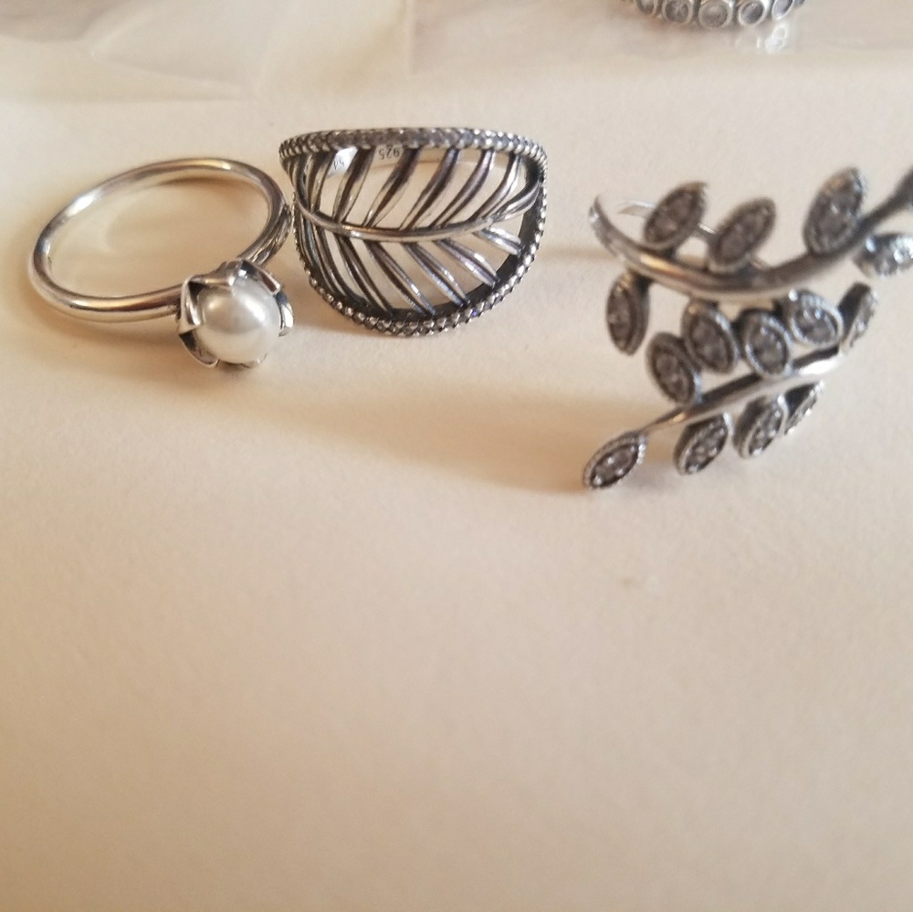 Pandora Ring LOT, size 7, 3 rings total