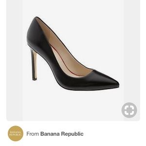 banana republic leather pointed toe heels
