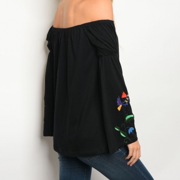 VAVA BY JOY HAN OFF SHOULDER EMBROIDER TOP - Picture 3 of 3