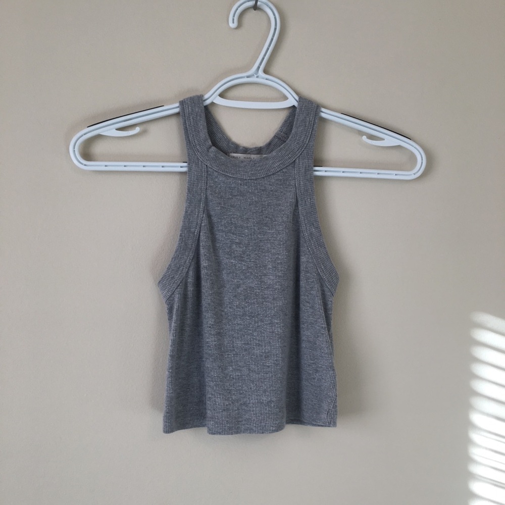 Urban Outfitters Gray cropped tank