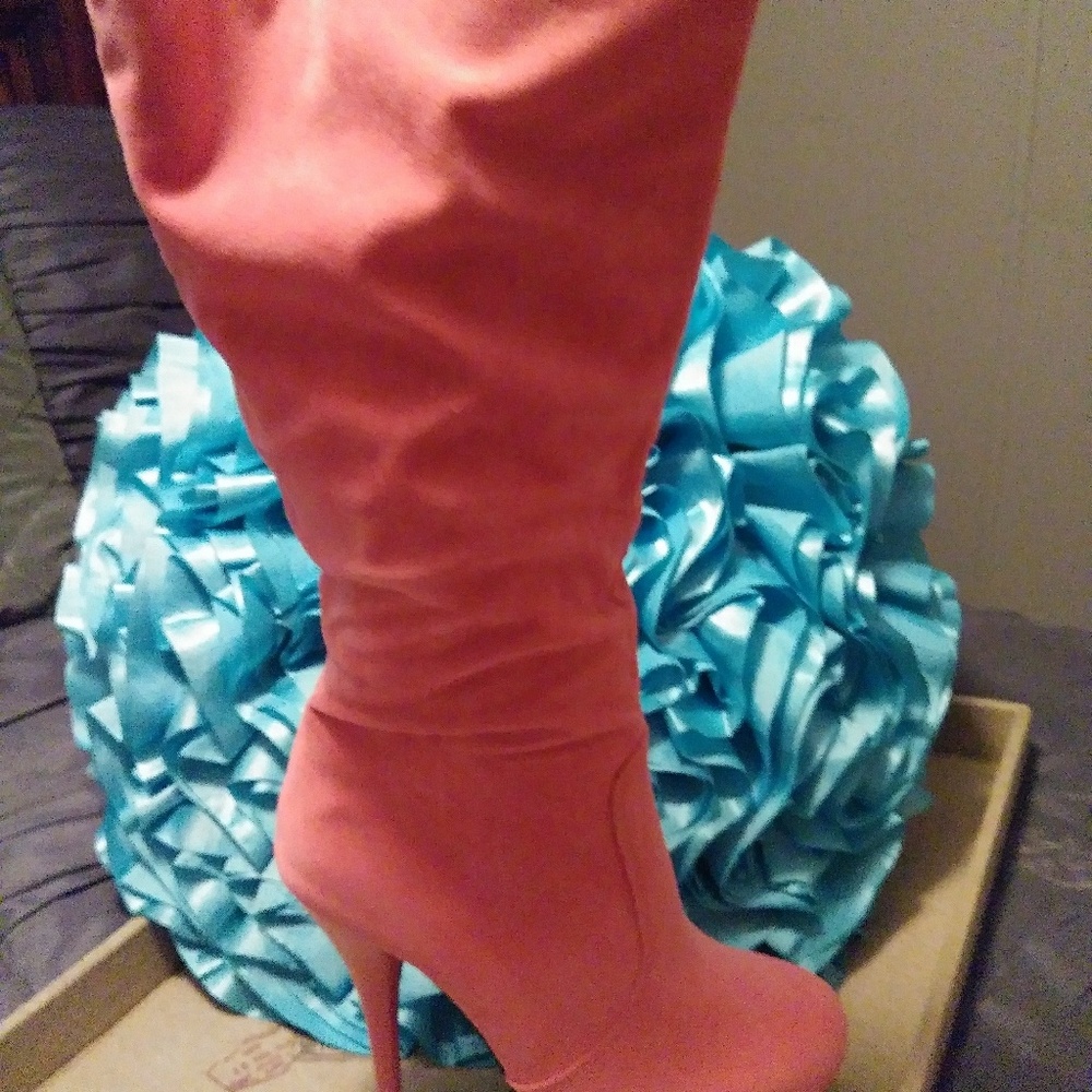 Fuchisia Knee High Boot