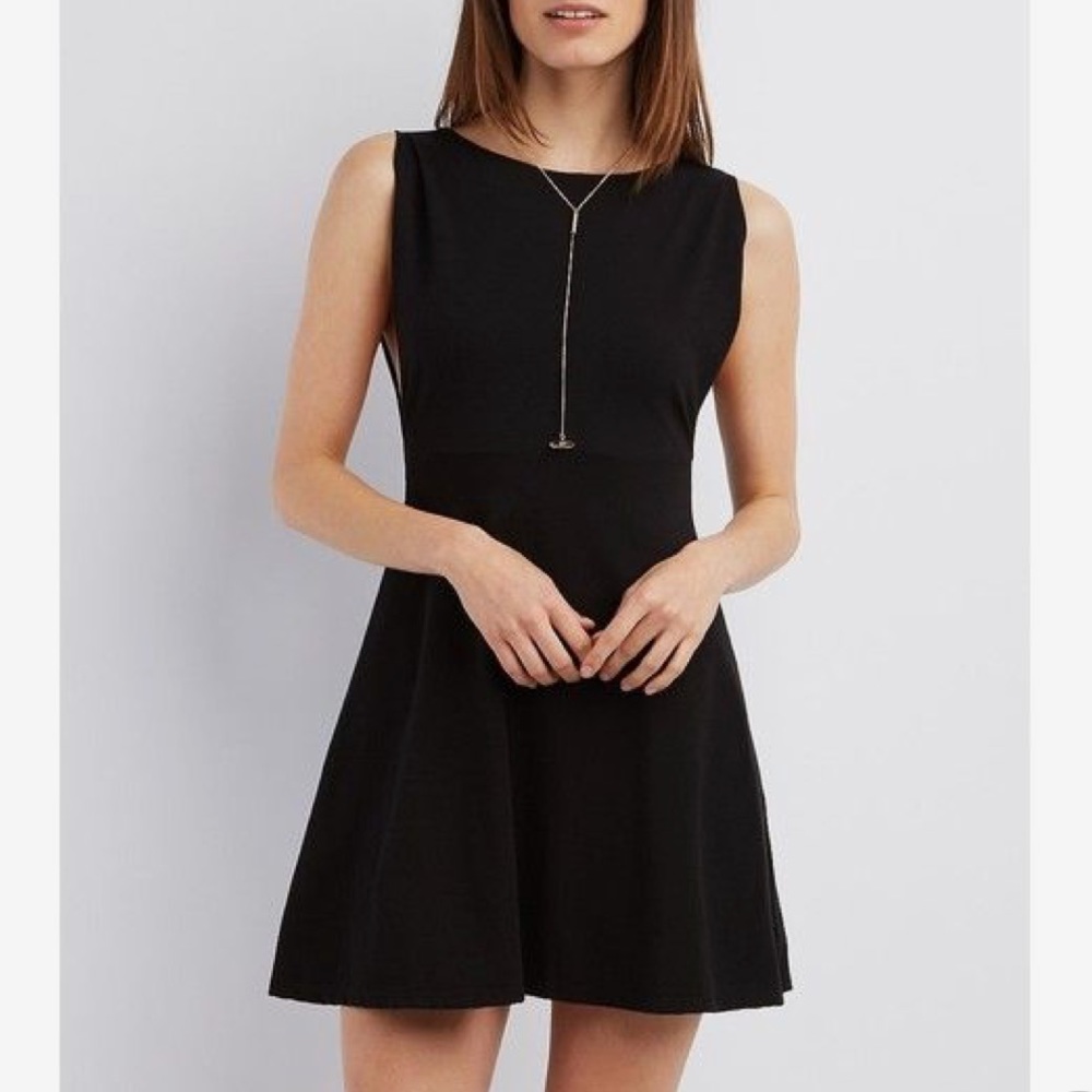 CR Open Back Side Slit Dress