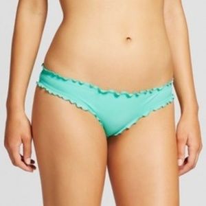 Women's Wave Ruffle Cheeky Bikini Bottom