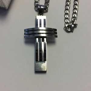 🆕🎁🎉 Stainless Steel Necklace with Cross🎉🎁🆕