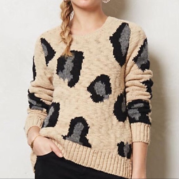 *SOLD* Anthropologie Sleeping on Snow Sweater - Picture 1 of 5