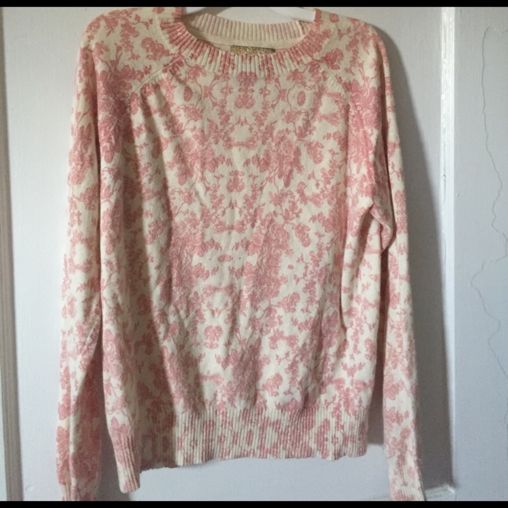 Wildfox Floral Pattern Sweater