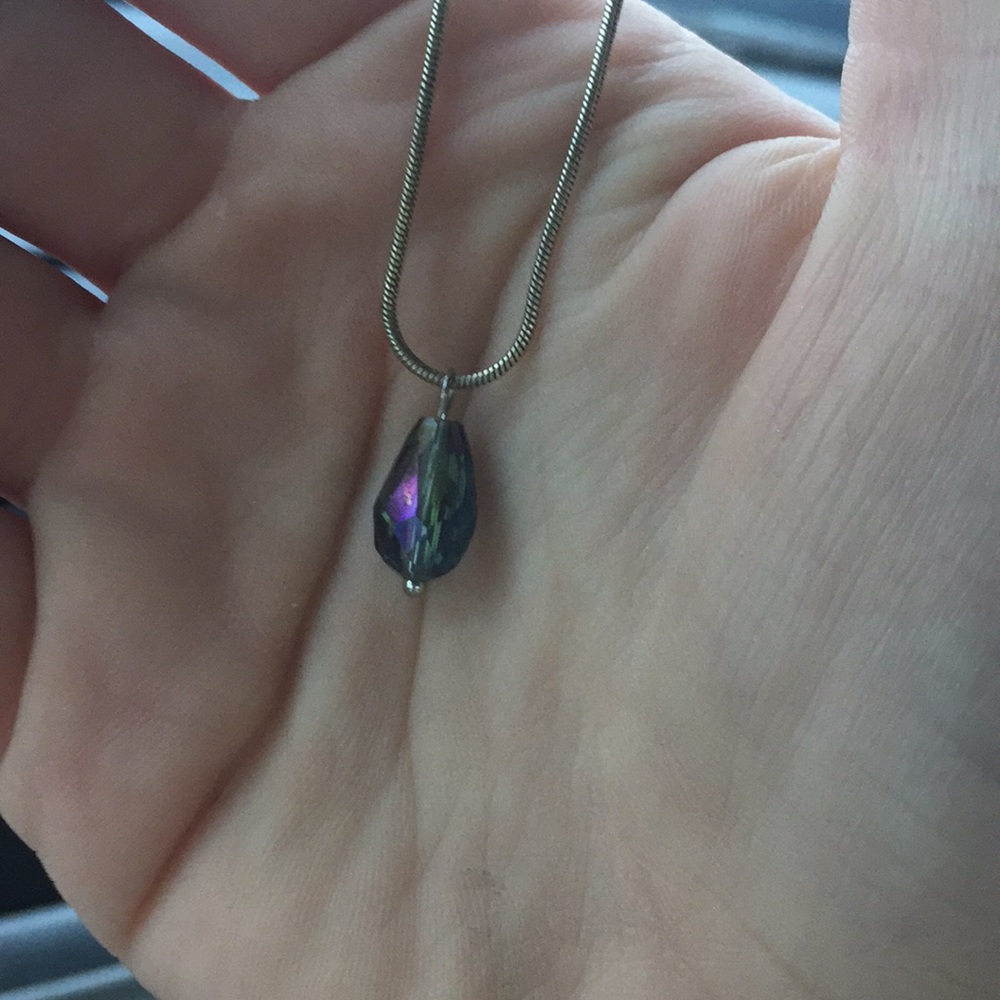 Gorgeous gem bead necklace light catcher snake
