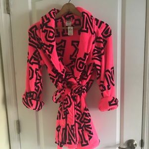 NWT PINK cozy robe