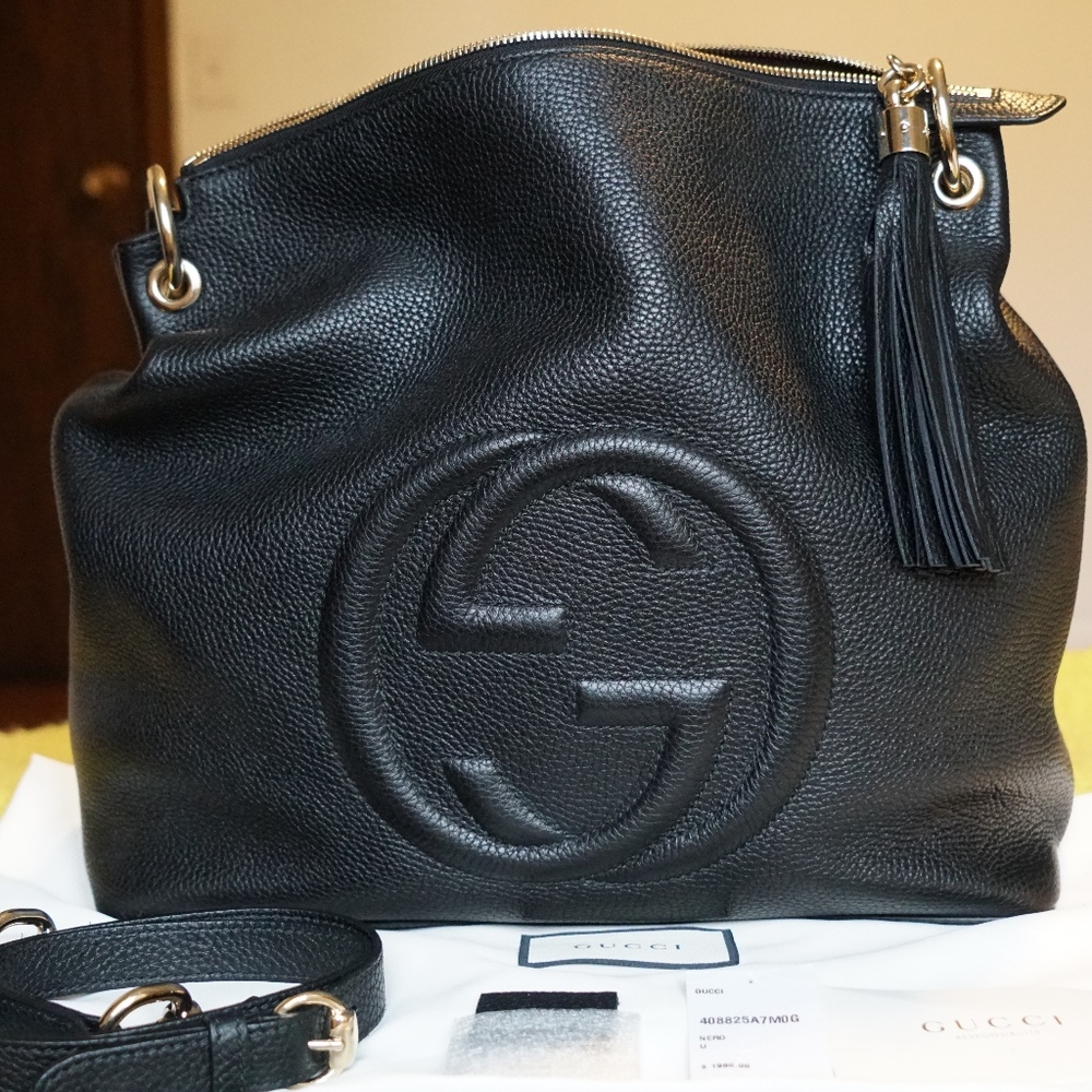 Gucci Women's SOHO Hobo Grain Leather