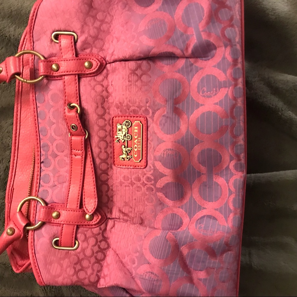 Pink Coach Purse