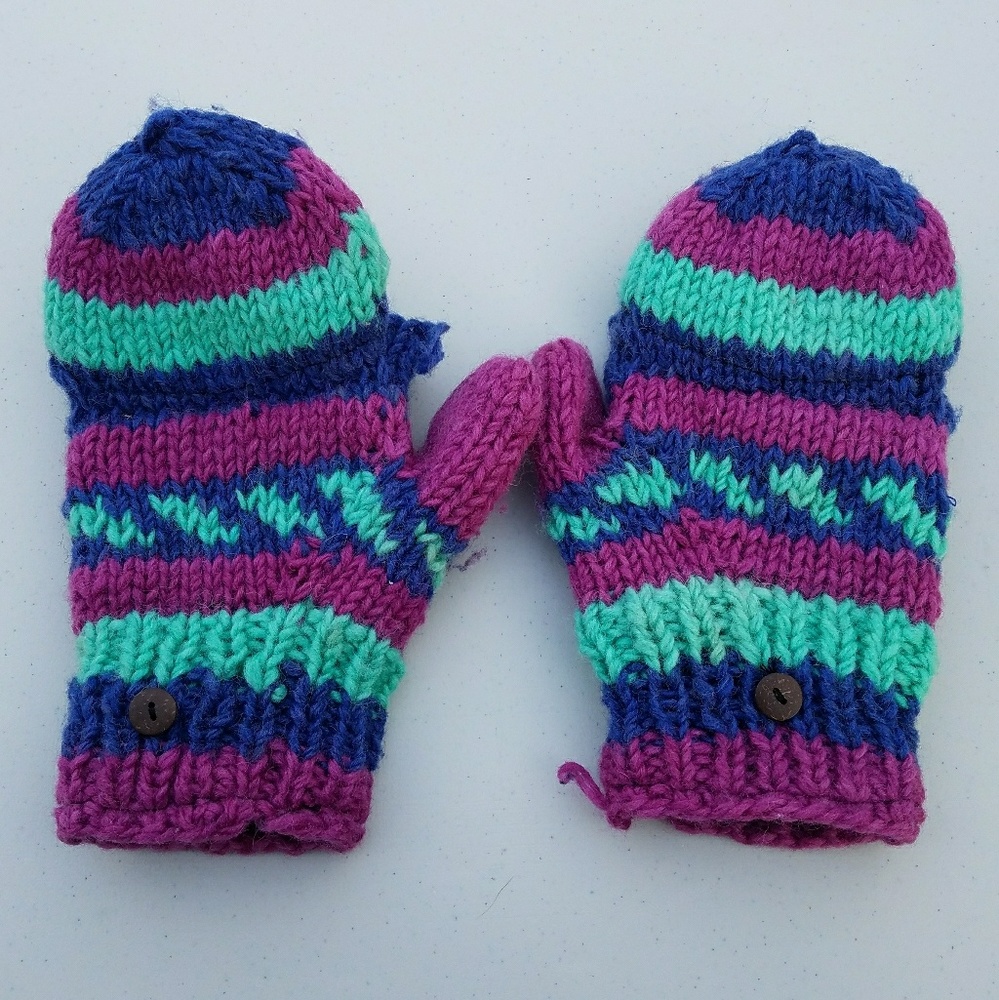 💜 Colorful Fingerless Gloves 💜