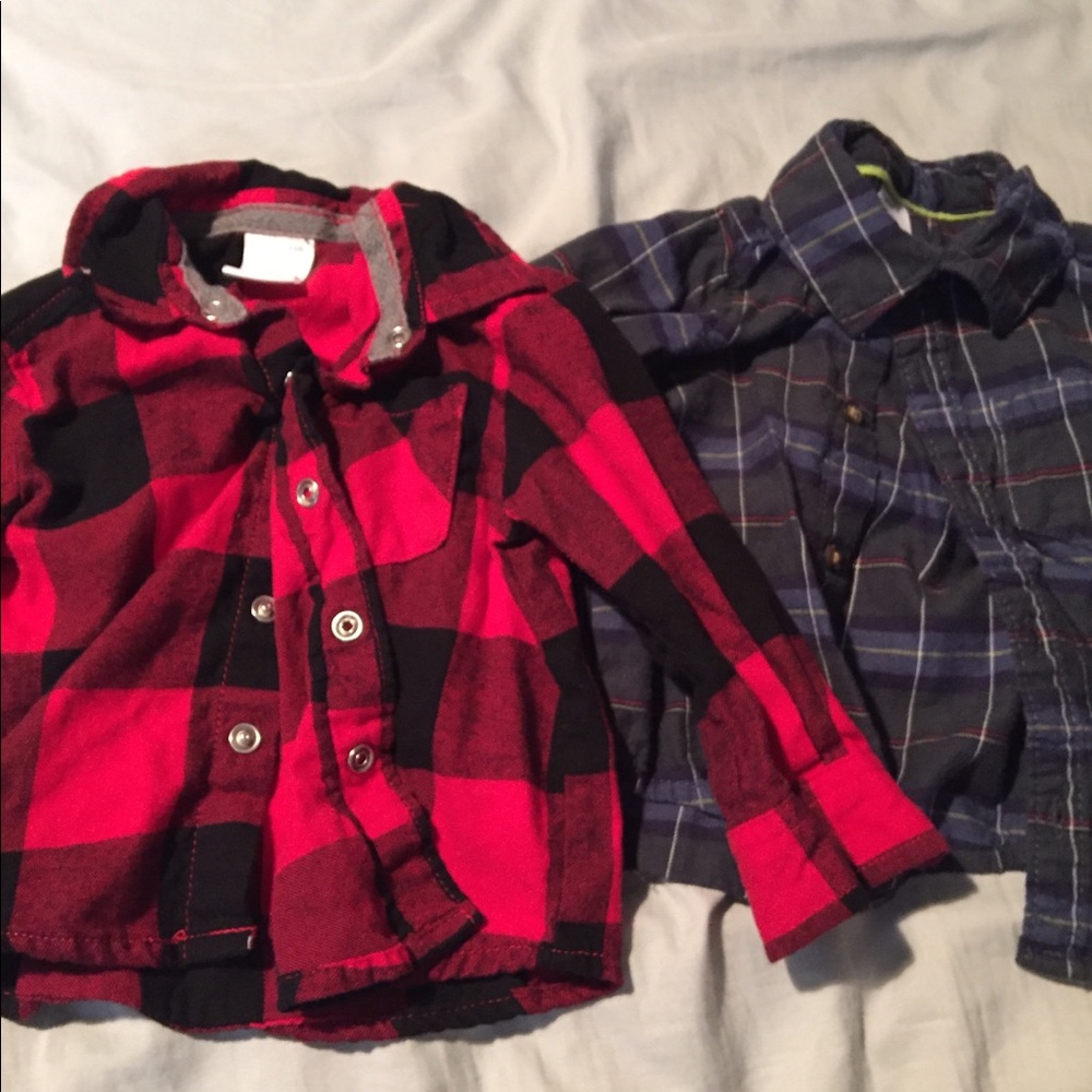 Baby boy flannels