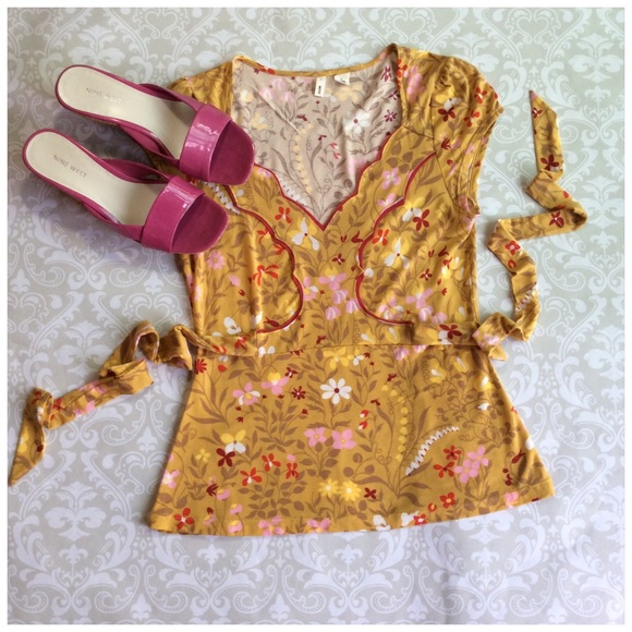 Anthropologie Tops - LAST CHANCE WILL DONATE ANTHROPOLOGIE MOTH TOP