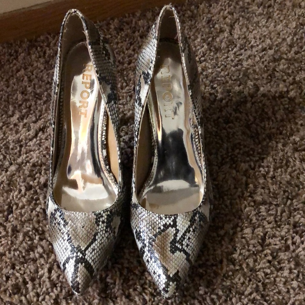 Snake skin heels