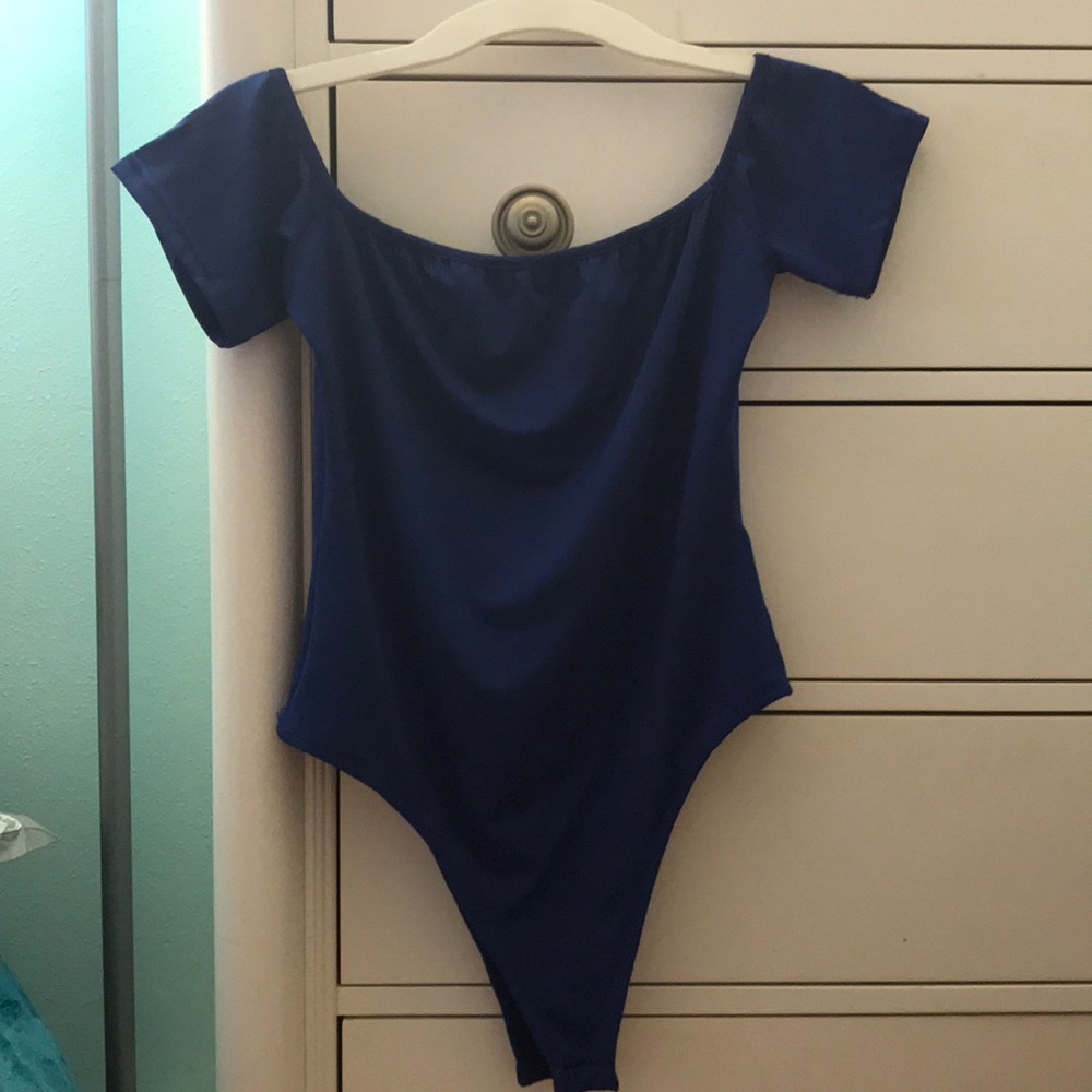 Blue bodysuit
