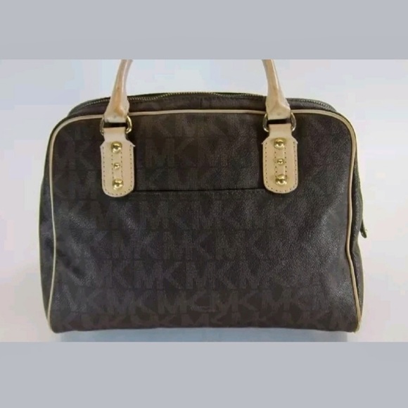 Michael Kors Signature Brown Monogrammed Bag - Picture 6 of 6