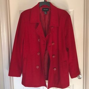Red wool jacket