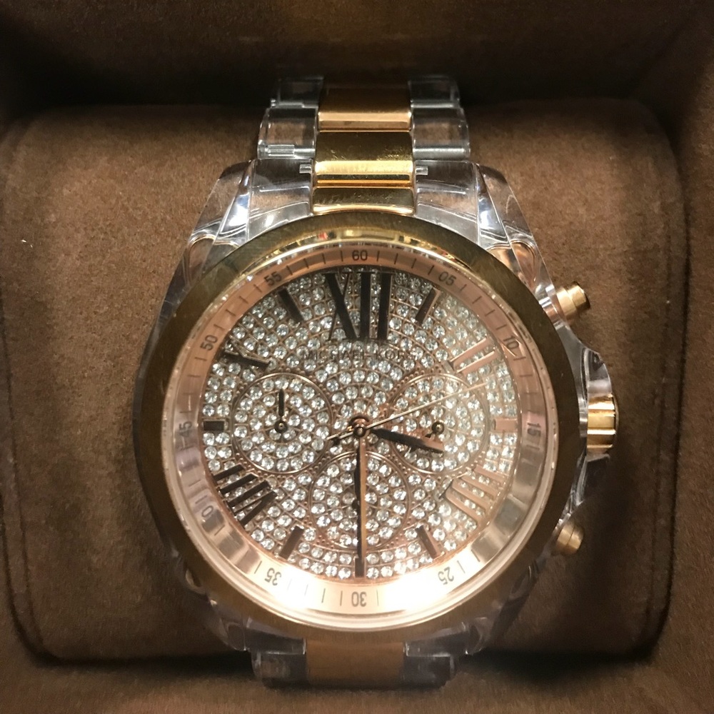 Michael Kors Rose Gold Lucite Watch