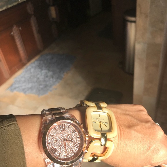 Michael Kors Rose Gold Lucite Watch