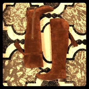 Frye over-the-knee suede boots