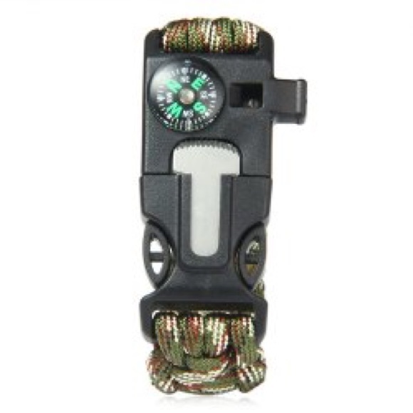 5 in 1 Outdoor Survival Bracelet - Camouflage - Picture 2 of 7