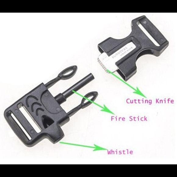 5 in 1 Outdoor Survival Bracelet - Camouflage - Picture 5 of 7