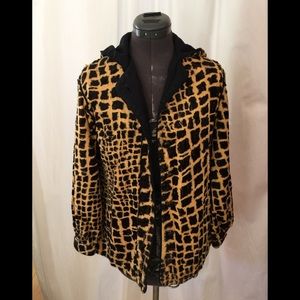 Vintage faux giraffe jacket