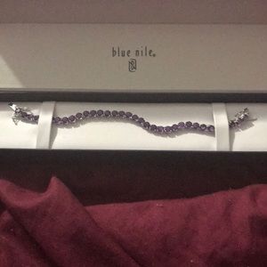 Sterling Silver amethyst bracelet by Blue Nile.