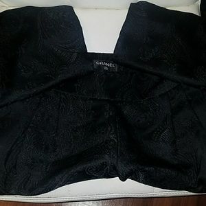 Chanel Brocade crop