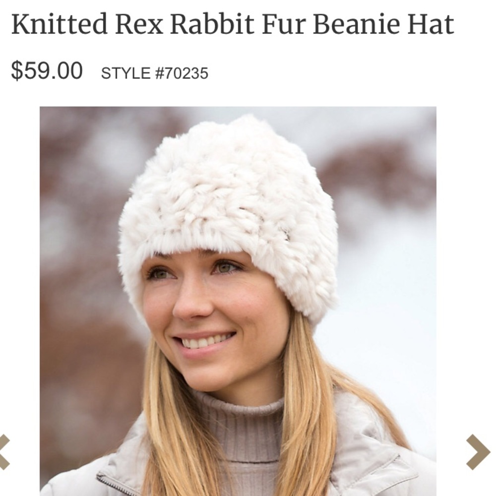 ❌SOLD❌ NWT Real fur beanie