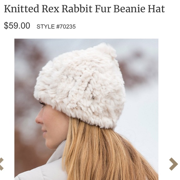 ❌SOLD❌ NWT Real fur beanie - Picture 3 of 8