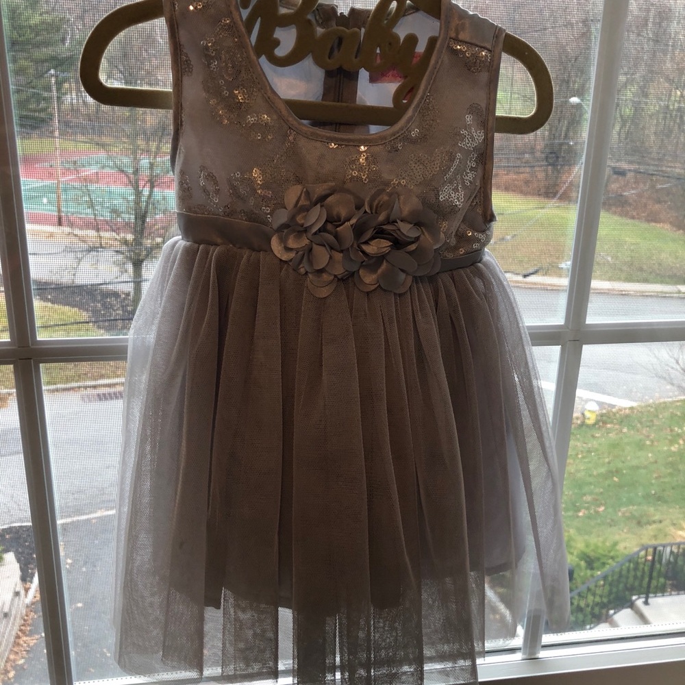 Silver Infant Dress