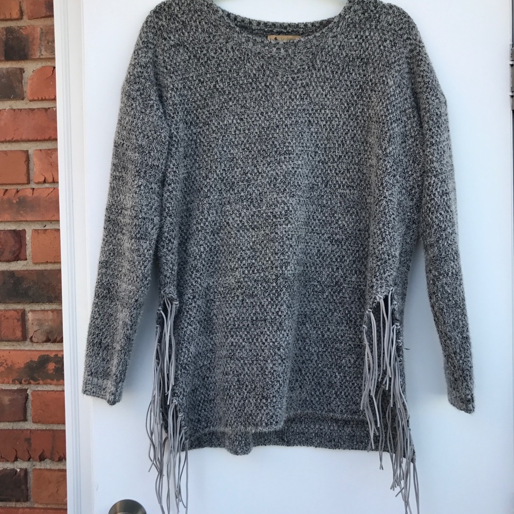 Katsumi Gray Sweater with Tassels