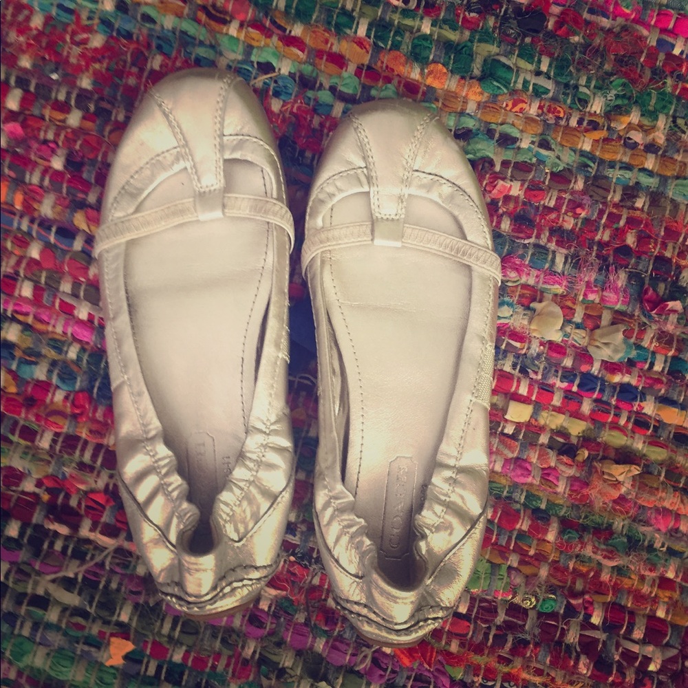 Shoes flats silver
