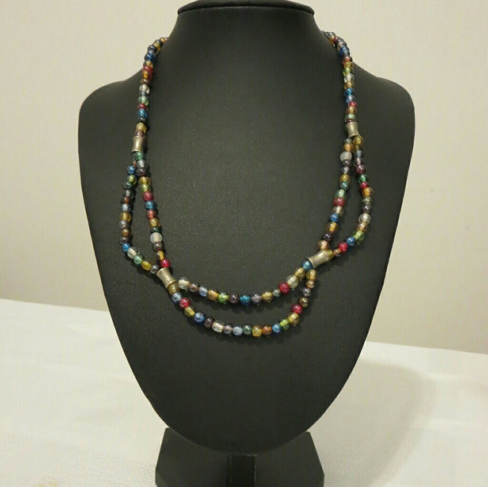 Handmade Trilogy Multicolor Necklace