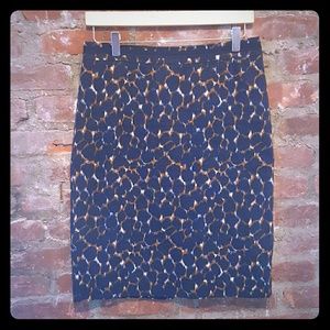 Boden Leopard print pencil skirt