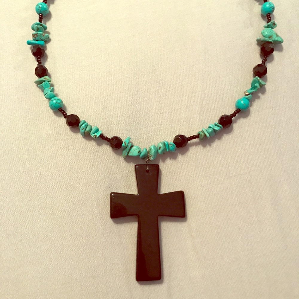 Ceramic Cross Necklace