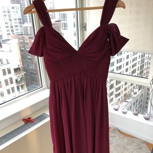 LULUS BURGUNDY FORMAL DRESS