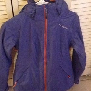 NWOT Columbia Omni Heat Blue/Pink Winter Jacket