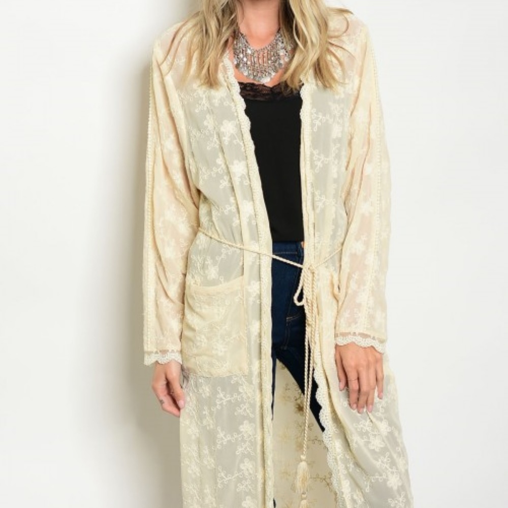Maxi Embroidered Kimono