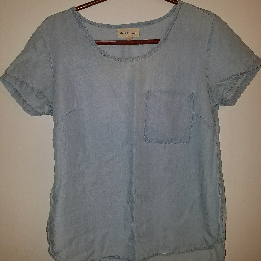 Cloth And Stone Shortsleeve Denim T-shirt