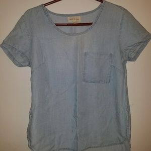 Cloth And Stone Shortsleeve Denim T-shirt